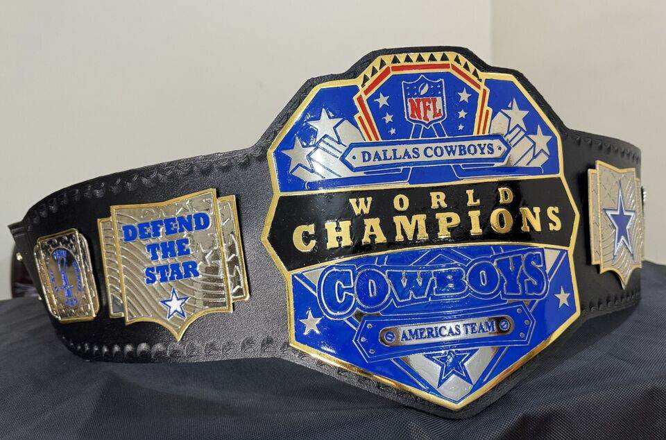 Dallas Cowboys Championship Belt 2mm brass adult size belt Championship Belt WWF Belt