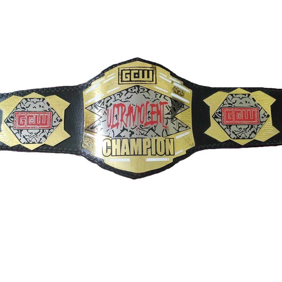 GCW ultraviolent Wrestling Championship Title Belt Championship Belt WWF Belt
