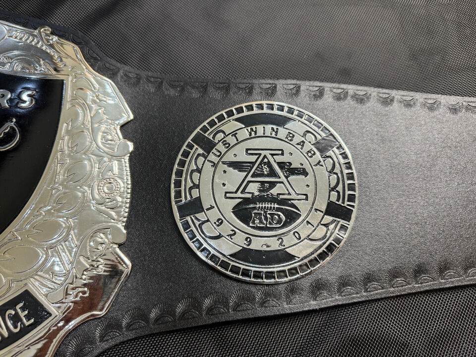 NFL Raiders Championship Belt Adult Size Replica Championship Belt WWF Belt