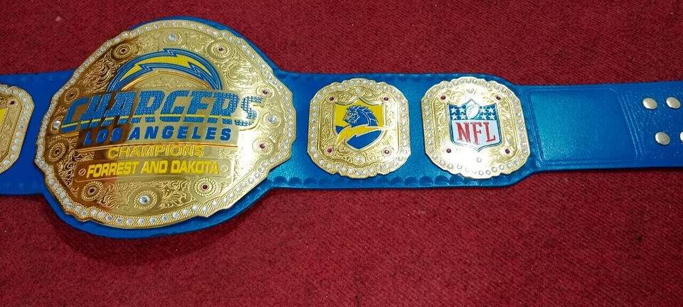 Los Angeles Chargers NFL championship Title Belt Championship Belt WWF Belt