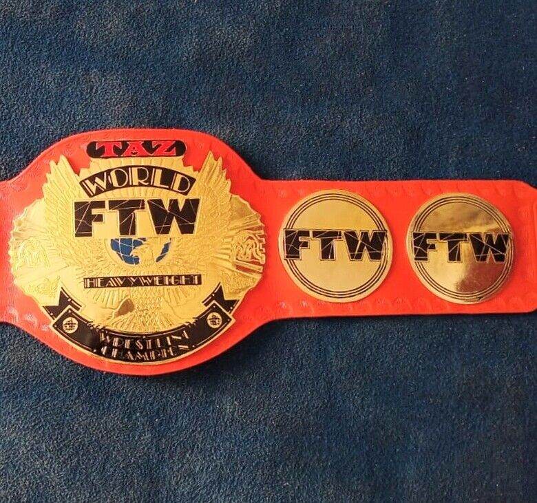 Taz Ftw Heavyweight Wrestling Championship Title Belt Championship Belt WWF Belt