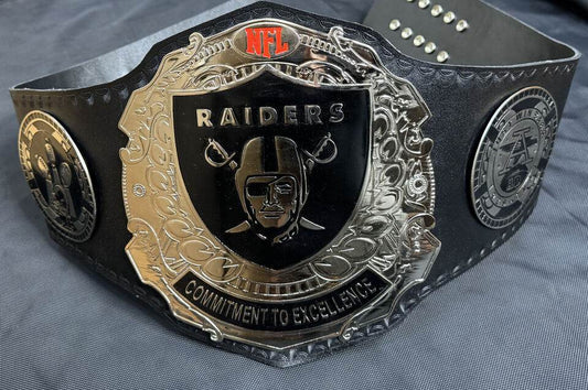 NFL Raiders Championship Belt Adult Size Replica Championship Belt WWF Belt