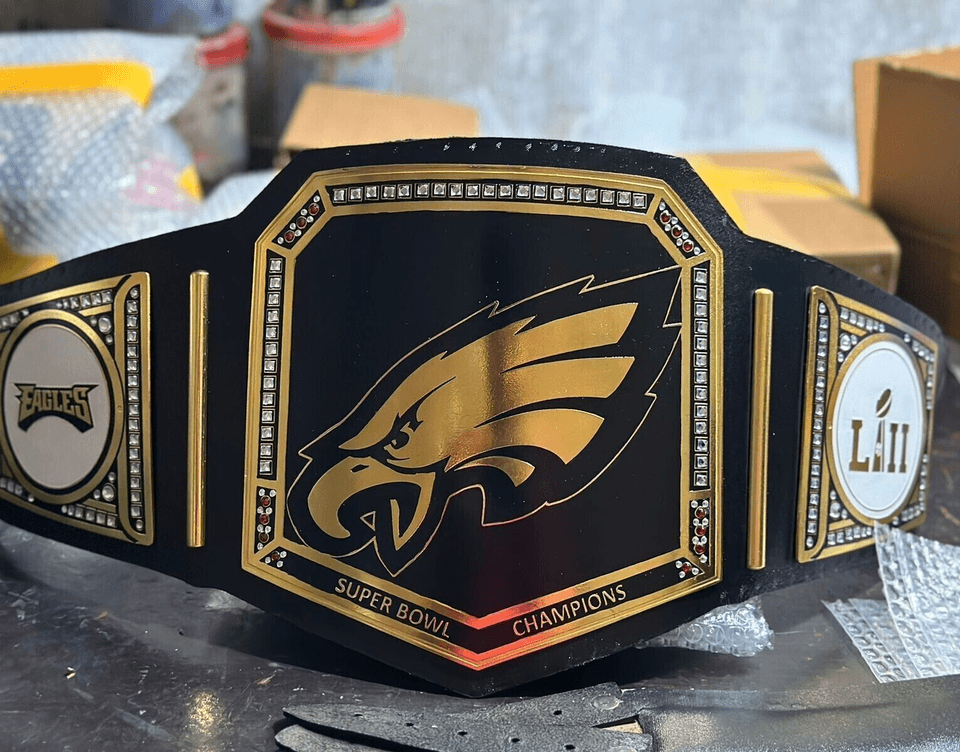 Philadelphia Eagles NFL Super Bowl Championship Belt Championship Belt WWF Belt