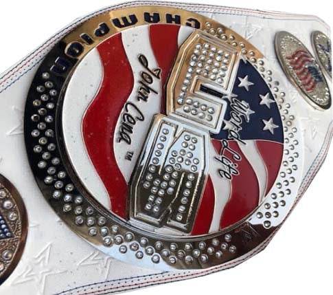 WWE United States John Cena White Championship Replica Title Belt Championship Belt WWF Belt