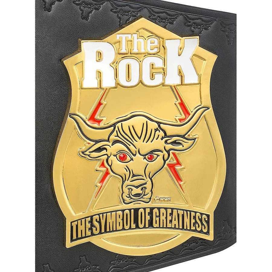 The Rock Brahma Bull Replica Championship Title Belt Championship Belt WWF Belt