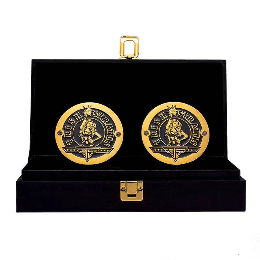 Trish Stratus Championship Replica Side Plate Box Set Championship Belt WWF Belt