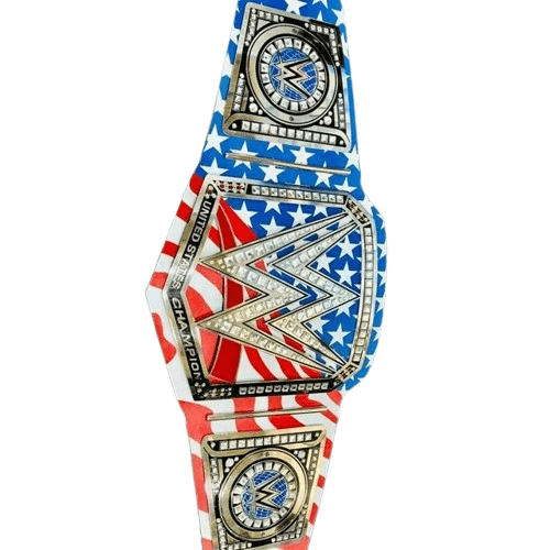 WWE United States USA Flag Printed Strap Championship Belt Championship Belt WWF Belt