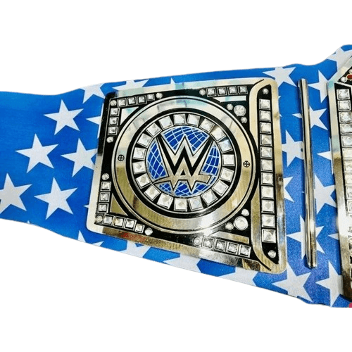 WWE United States USA Flag Printed Strap Championship Belt Championship Belt WWF Belt