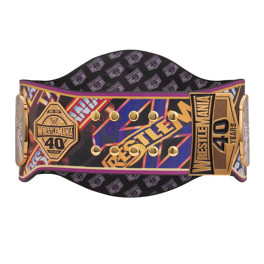 WWE Winged Eagle 40 Years Of WrestleMania Replica Title Belt Championship Belt WWF Belt