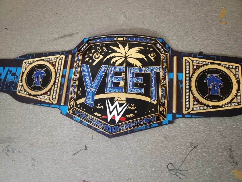 WWE Jey Uso YEET Championship Replica Title Belt Championship Belt WWF Belt