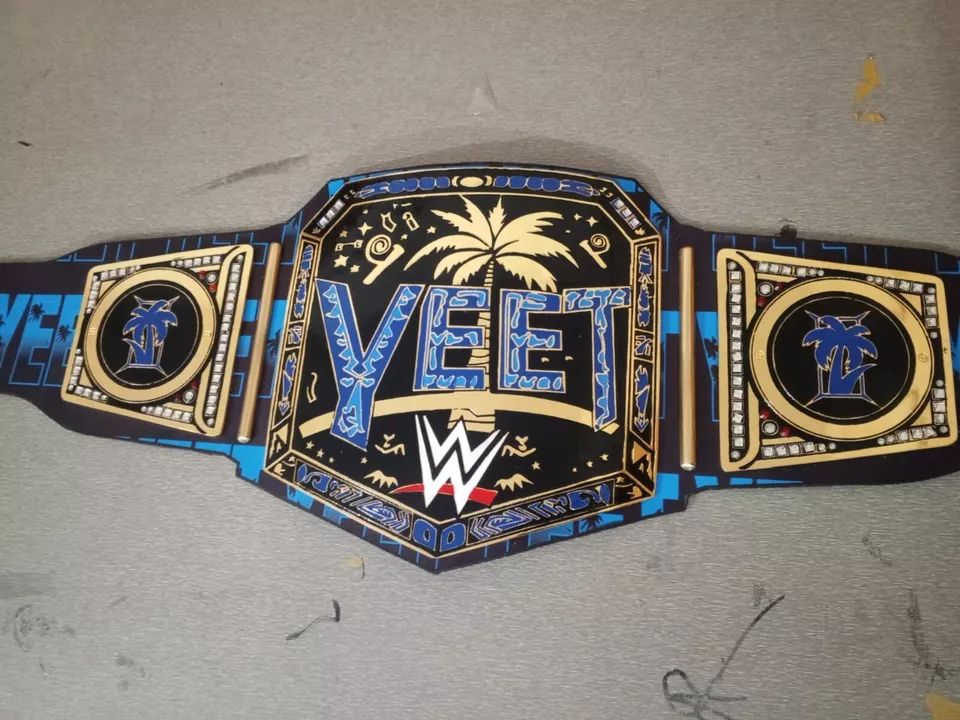 WWE Jey Uso YEET Championship Replica Title Belt Championship Belt WWF Belt