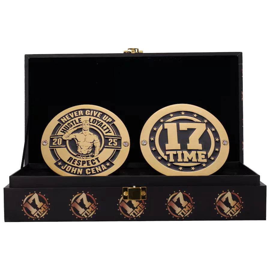 WWE John Cena 17x Championship Replica Side Plate Box Set Championship Belt WWF Belt