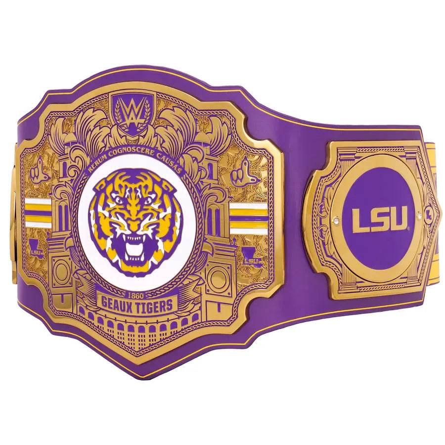 WWE LSU Tigers College Legacy Championship Title Belt Championship Belt WWF Belt