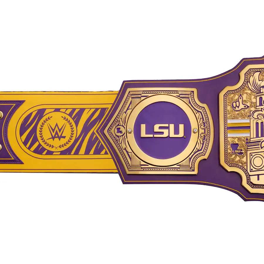 WWE LSU Tigers College Legacy Championship Title Belt Championship Belt WWF Belt