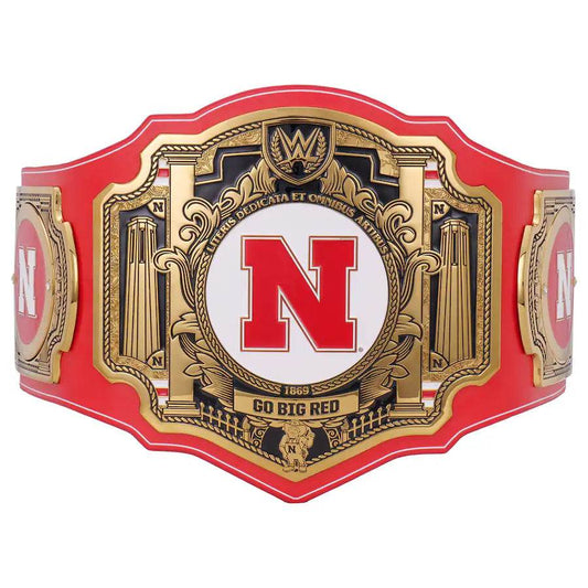 WWE Nebraska Huskers College Legacy Championship Title Belt Championship Belt WWF Belt