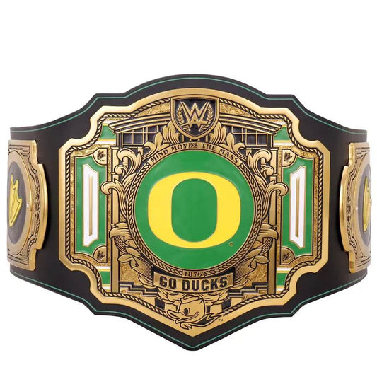 WWE Oregon Ducks College Legacy Championship Title Belt Championship Belt WWF Belt