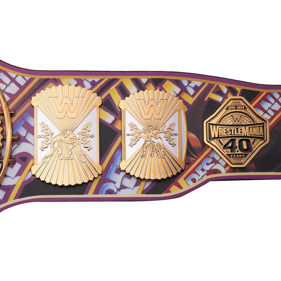 WWE Winged Eagle 40 Years Of WrestleMania Replica Title Belt Championship Belt WWF Belt
