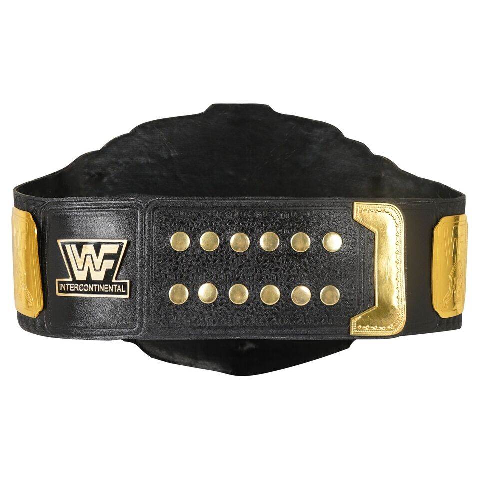 WWF Intercontinental Block Logo Championship Replica Title Belt Championship Belt WWF Belt
