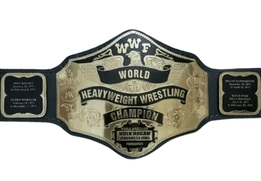 WWF Hulk Hogan Wrestling Heavyweight Championship Title Belt Replica Championship Belt WWF Belt