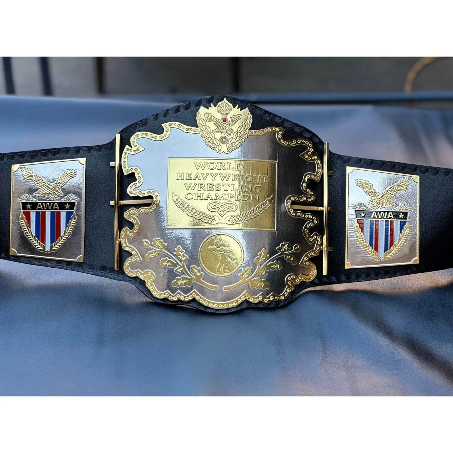 AWA World Heavyweight Championship Replica Title Belt Championship Belt WWF Belt