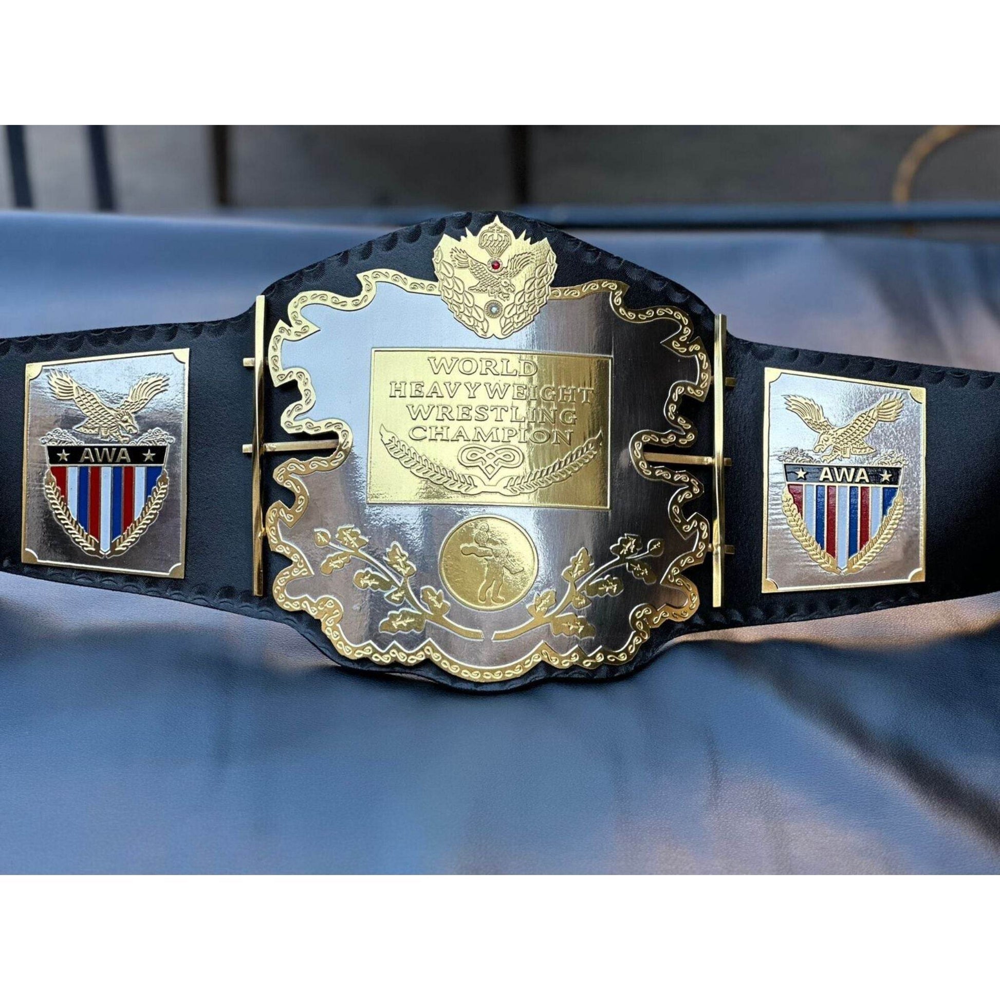 AWA World Heavyweight Championship Replica Title Belt Championship Belt WWF Belt