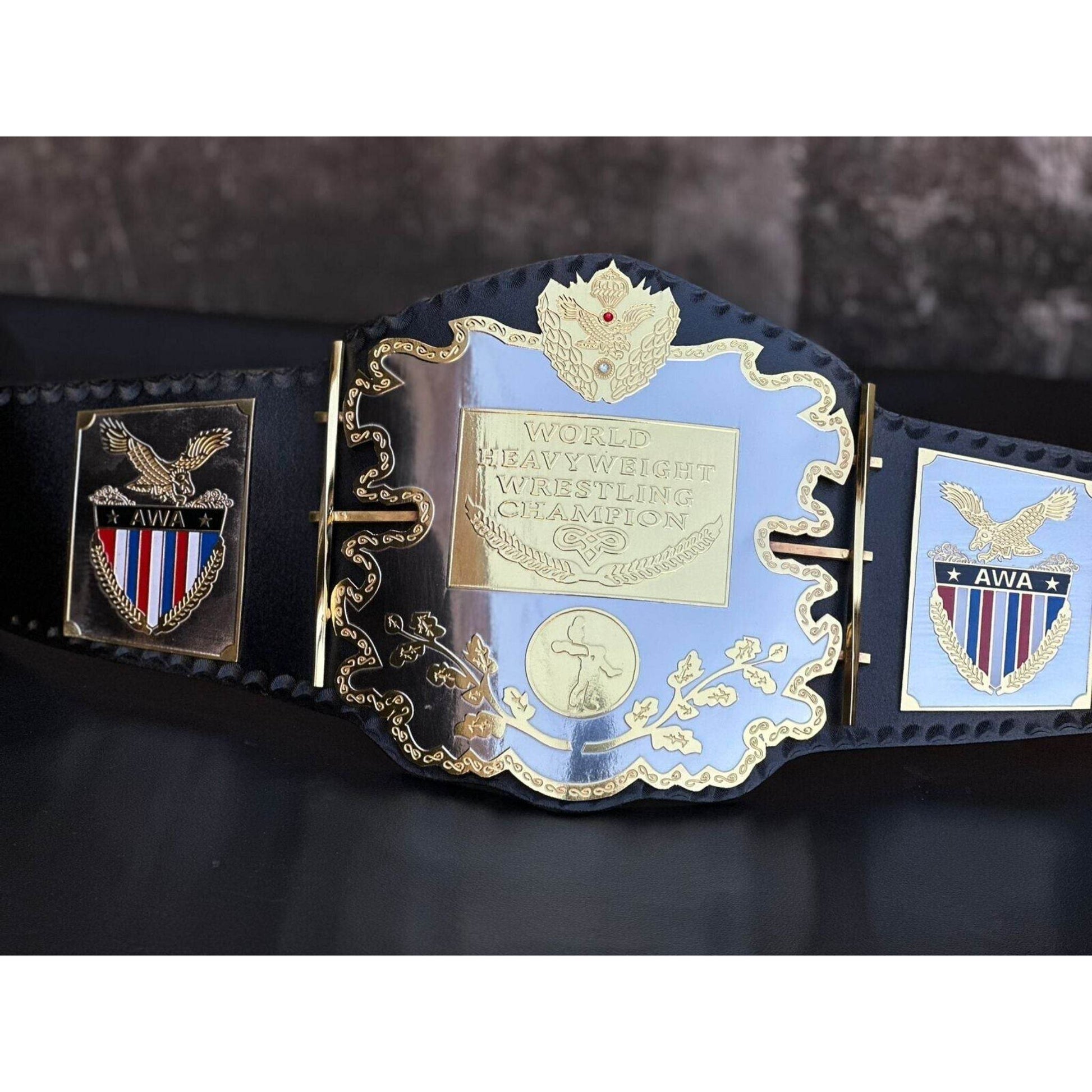 AWA World Heavyweight Championship Replica Title Belt Championship Belt WWF Belt