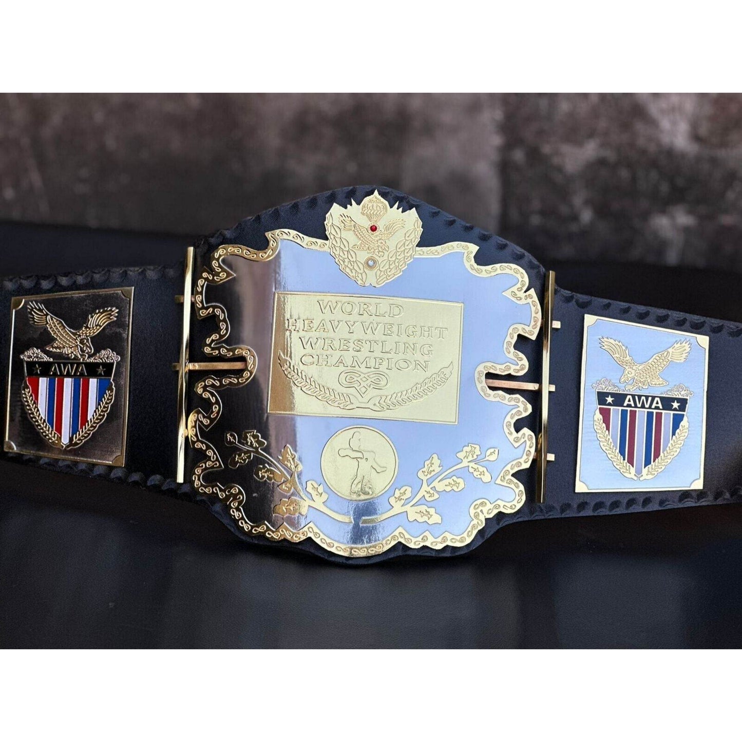 AWA World Heavyweight Championship Replica Title Belt Championship Belt WWF Belt