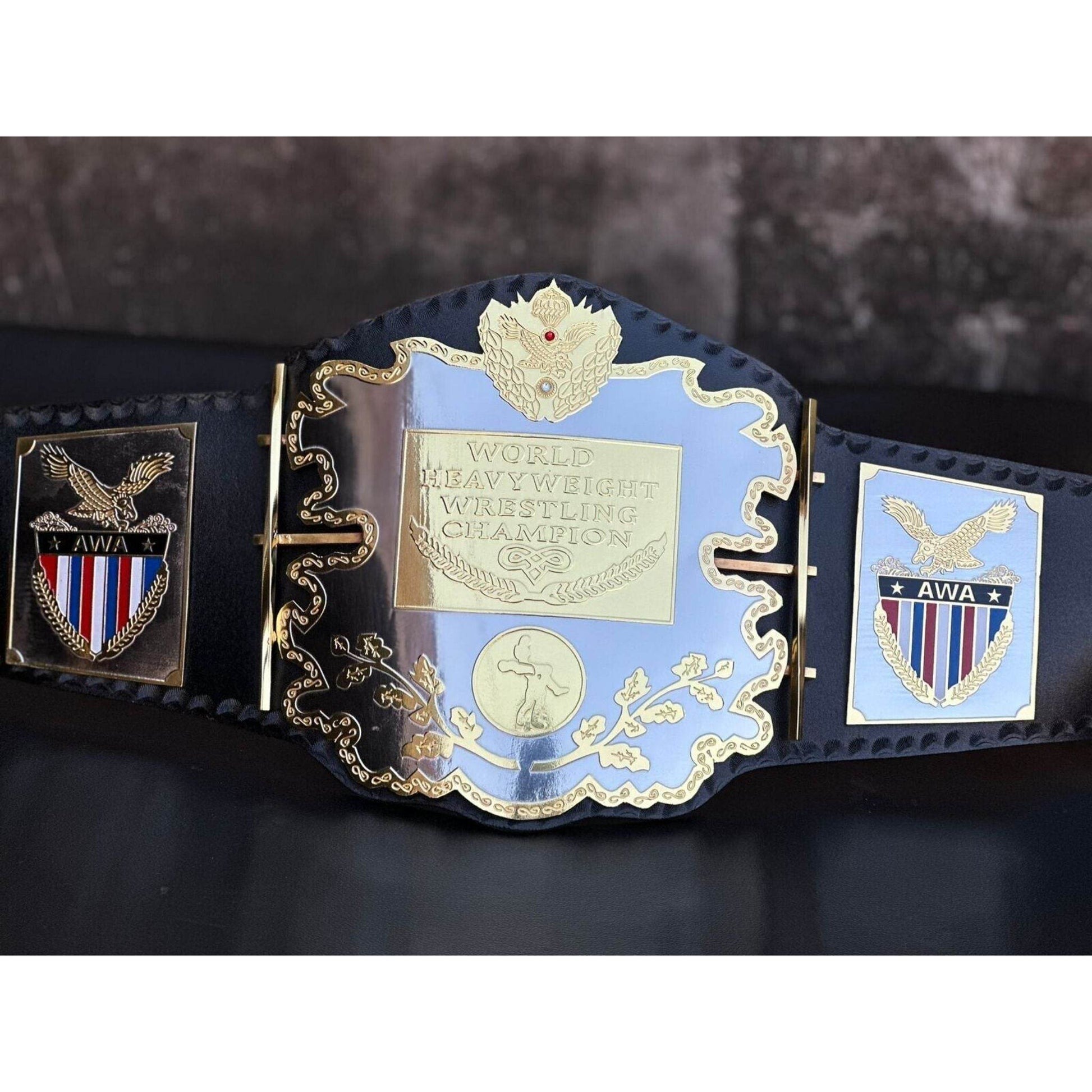 AWA World Heavyweight Championship Replica Title Belt Championship Belt WWF Belt