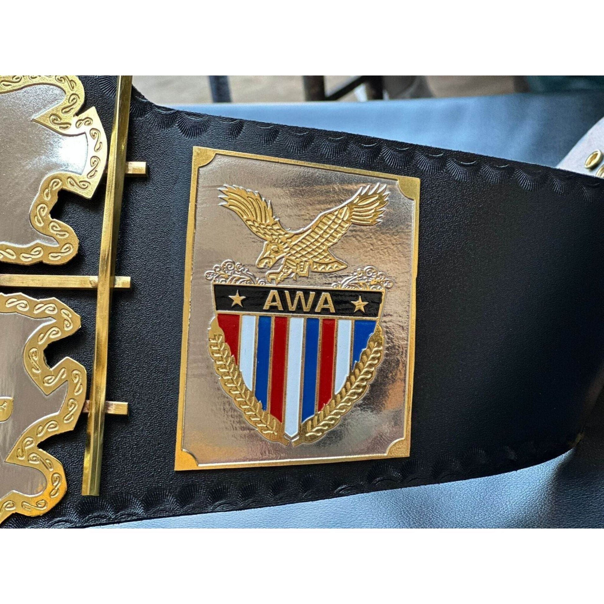 AWA World Heavyweight Championship Replica Title Belt Championship Belt WWF Belt
