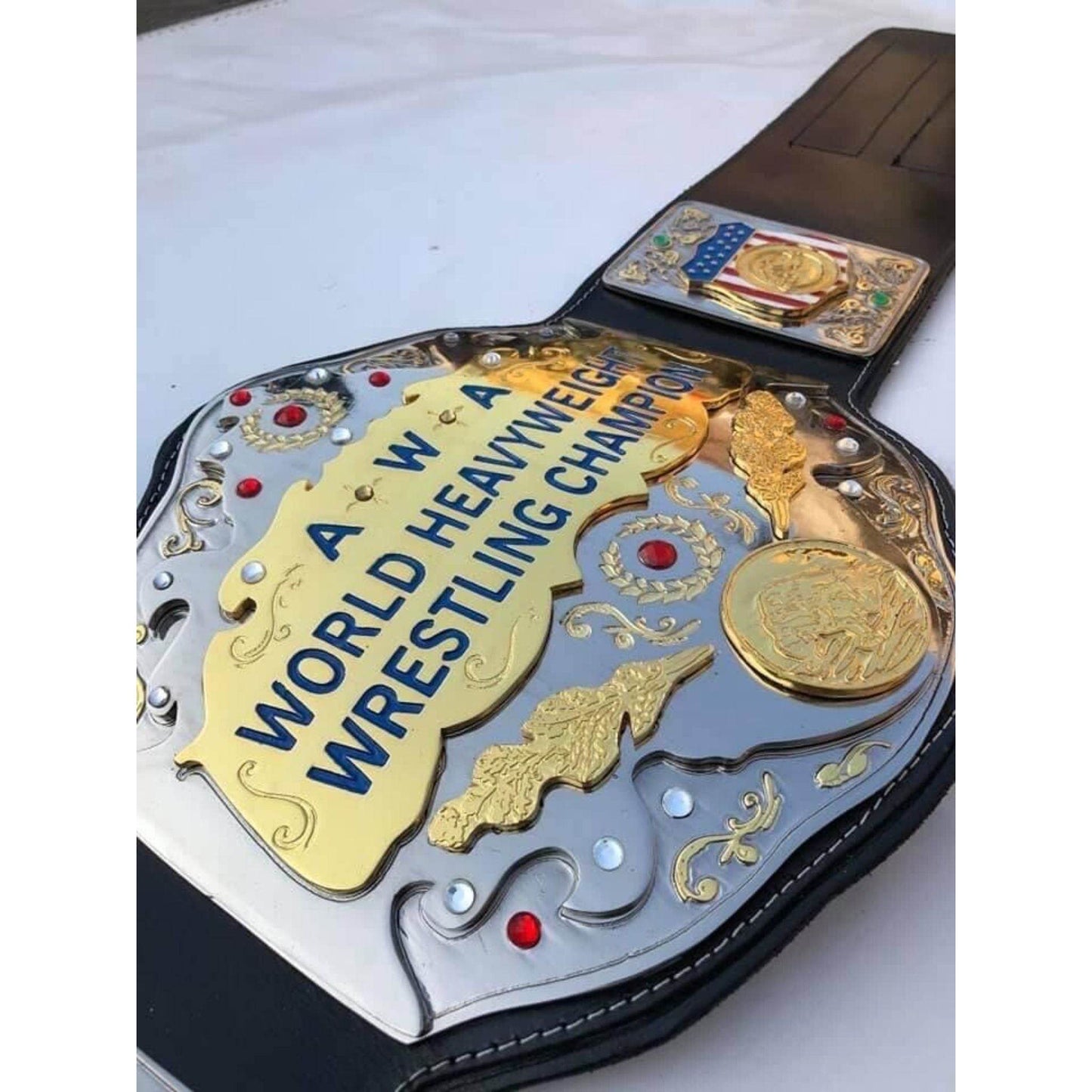 AWA World Heavyweight Championship Replica Title Belt Championship Belt WWF Belt