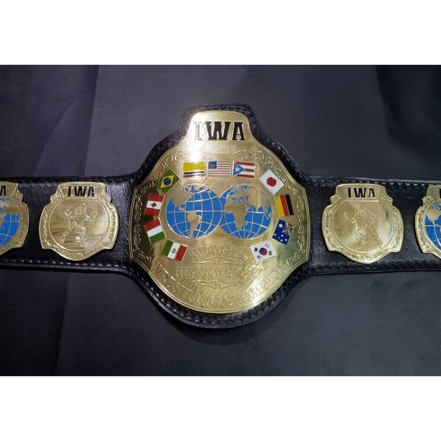 IWA Wrestling Championship Replica Title Belt Championship Belt WWF Belt