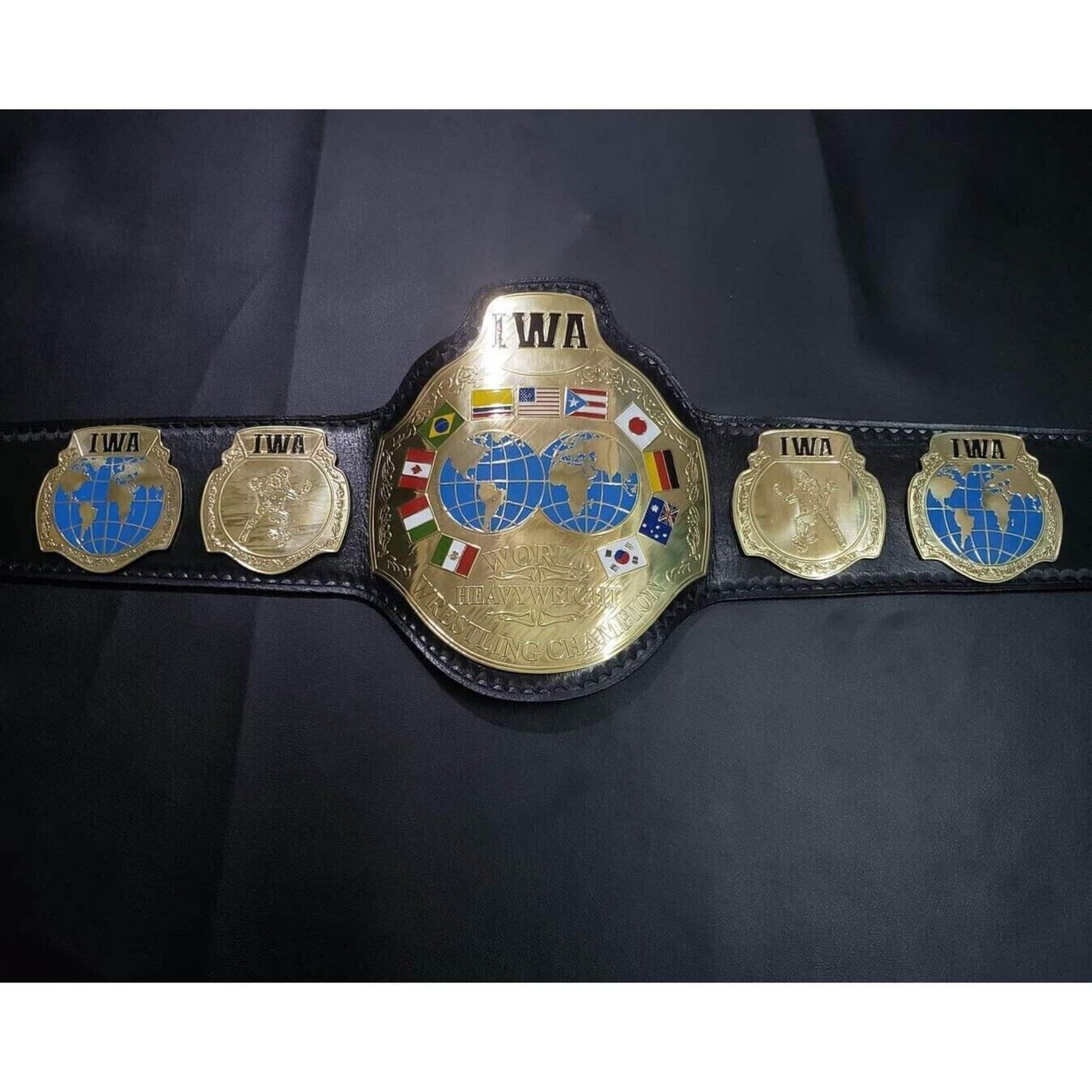 IWA Wrestling Championship Replica Title Belt Championship Belt WWF Belt