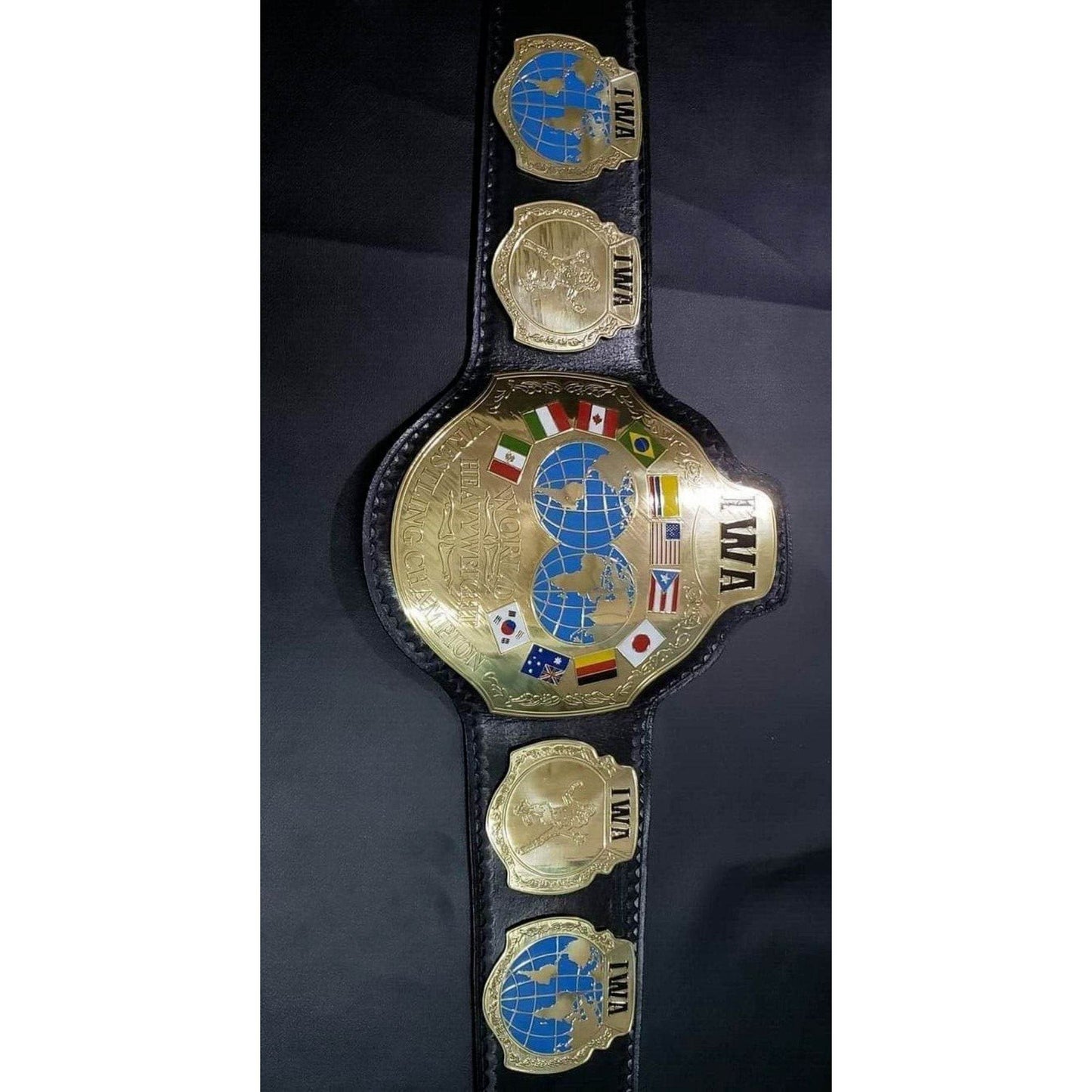 IWA Wrestling Championship Replica Title Belt Championship Belt WWF Belt
