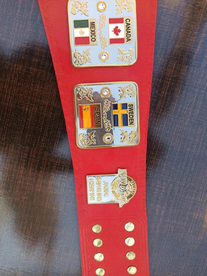 NWA World Junior Heavyweight Championship Replica Title Belt Championship Belt WWF Belt