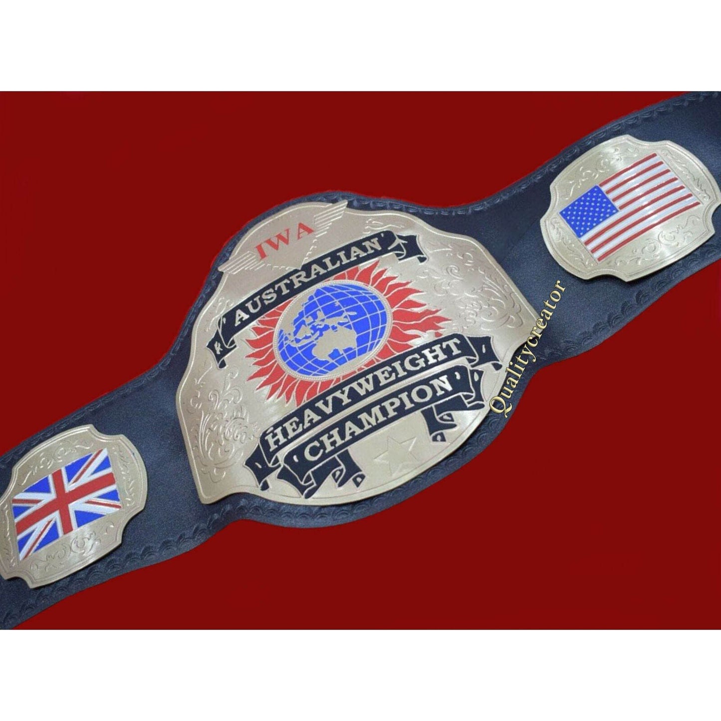 New IWA Australian Heavyweight Championship Title Belt Championship Belt WWF Belt
