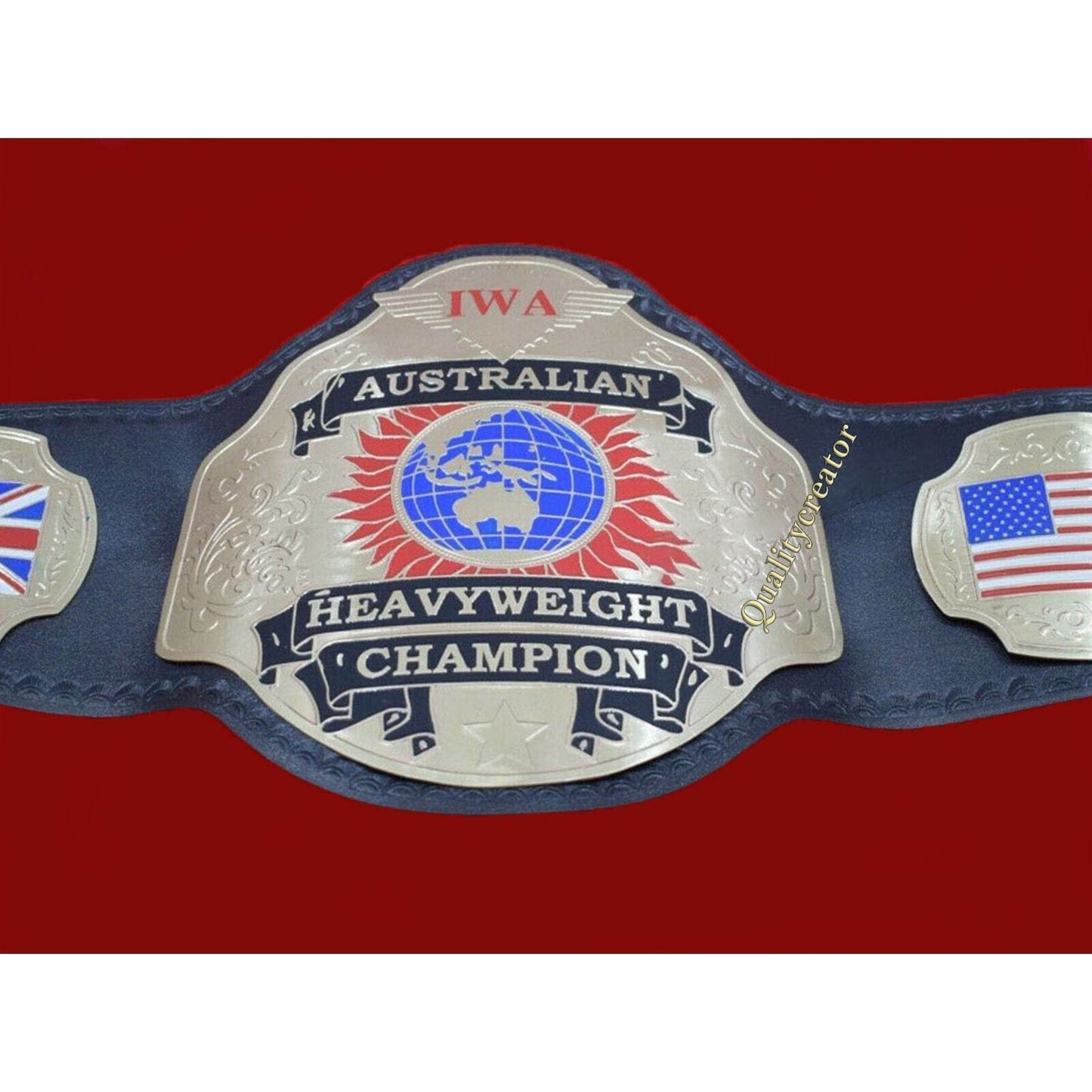 New IWA Australian Heavyweight Championship Title Belt Championship Belt WWF Belt