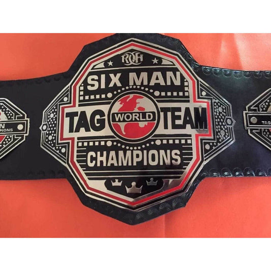 ROH Six Man Tag Team Championship Replica Title Belt Championship Belt WWF Belt