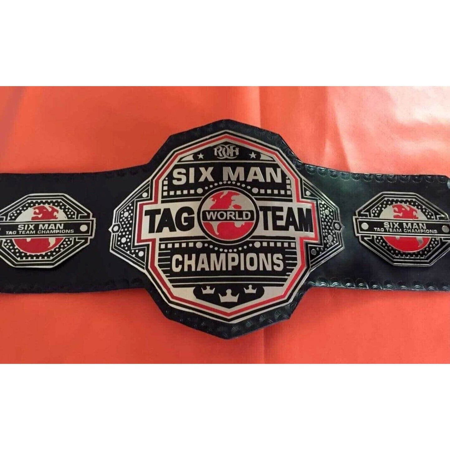 ROH Six Man Tag Team Championship Replica Title Belt Championship Belt WWF Belt