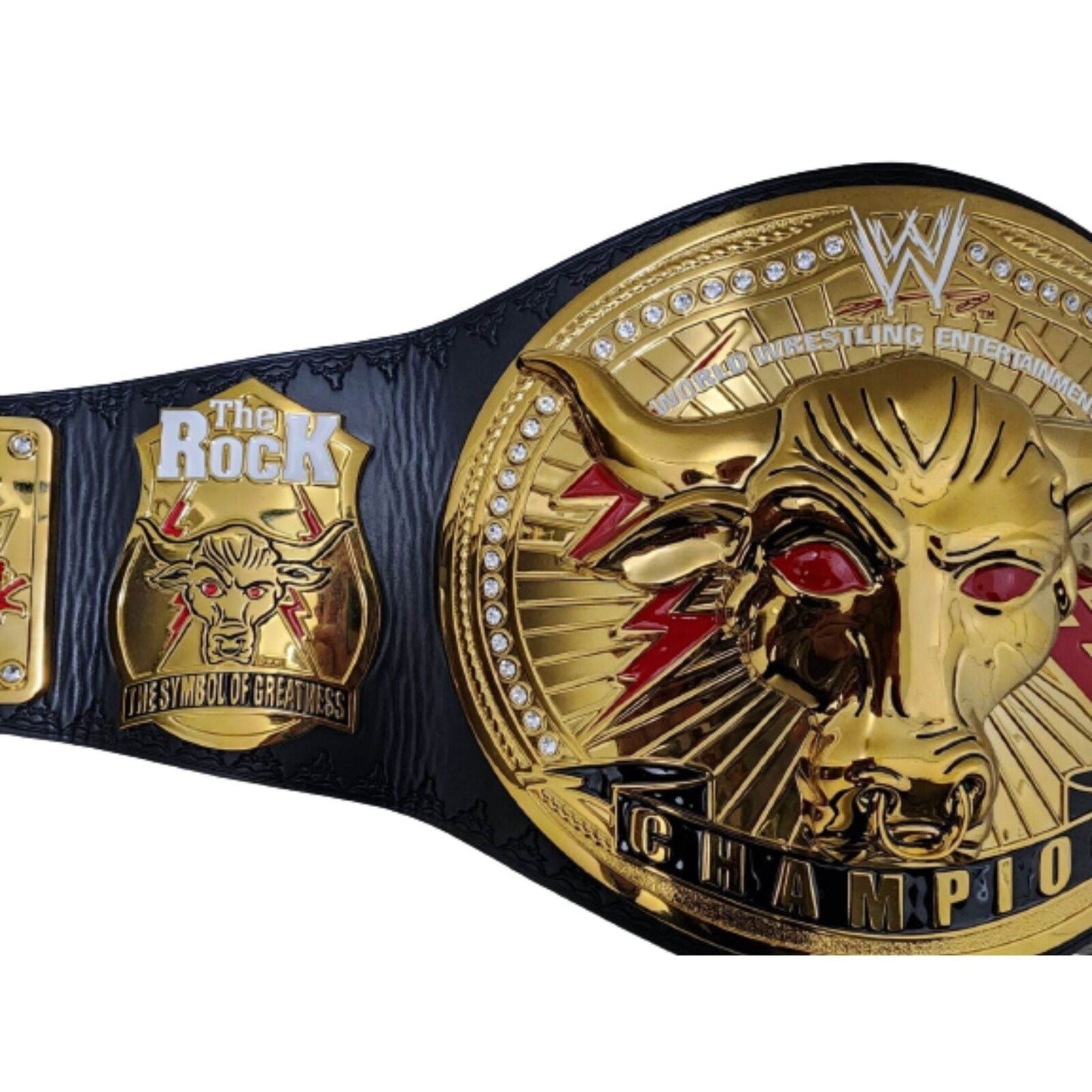 The Rock Brahma Bull Replica Championship Title Belt Championship Belt WWF Belt