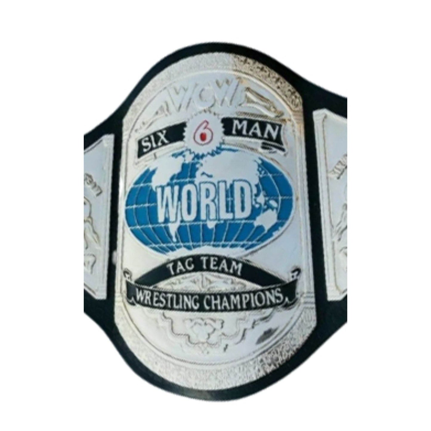 WCW World Six-Man Tag Team Championship Replica Title Belt Championship Belt WWF Belt