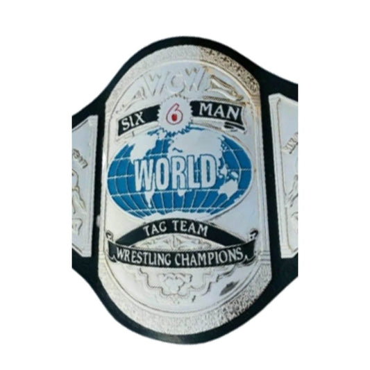WCW World Six-Man Tag Team Championship Replica Title Belt Championship Belt WWF Belt