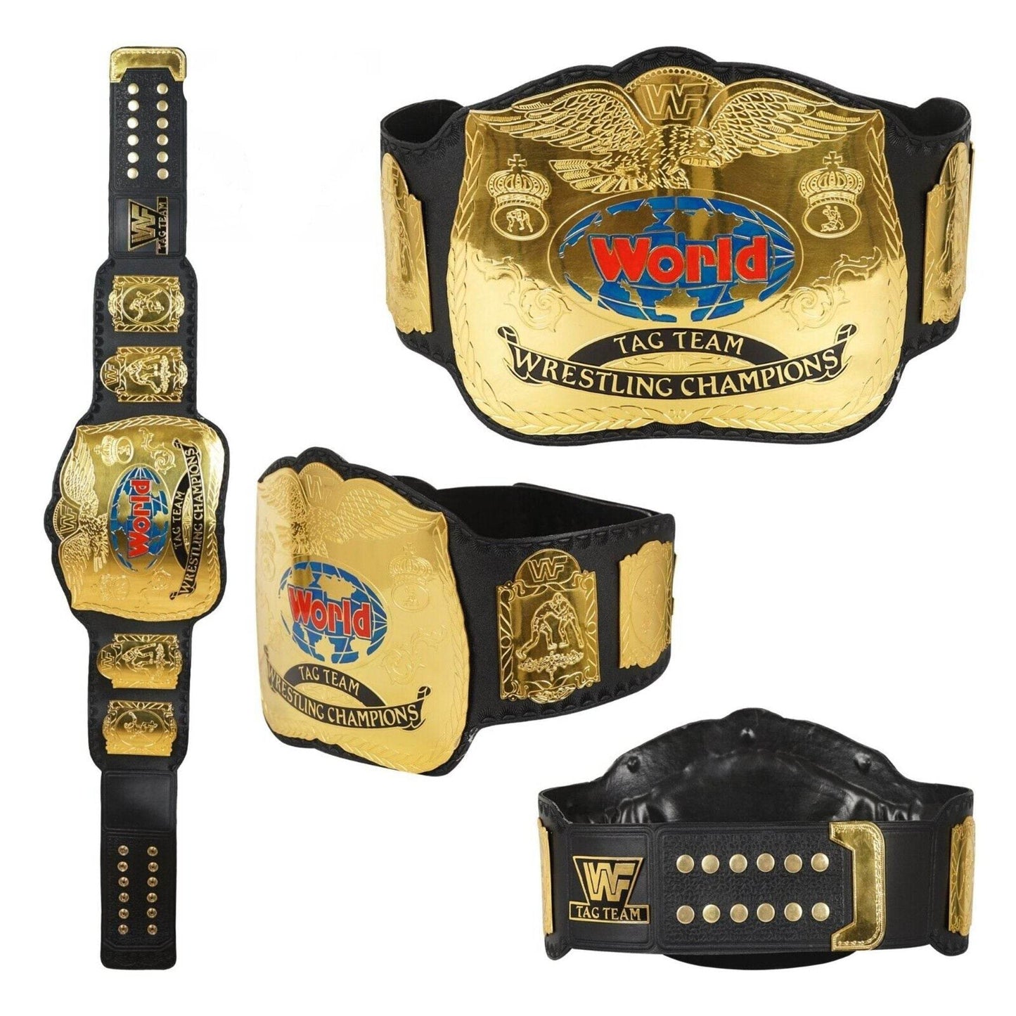 WWF World Tag Team Championship Replica Title Belt Championship Belt WWF Belt