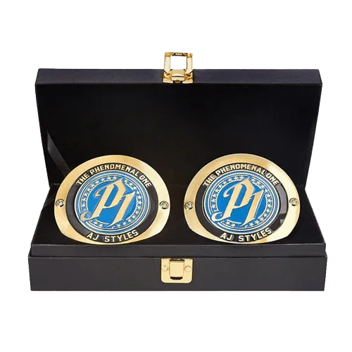 aj styles side plates championship replica box set Championship Belt WWF Belt