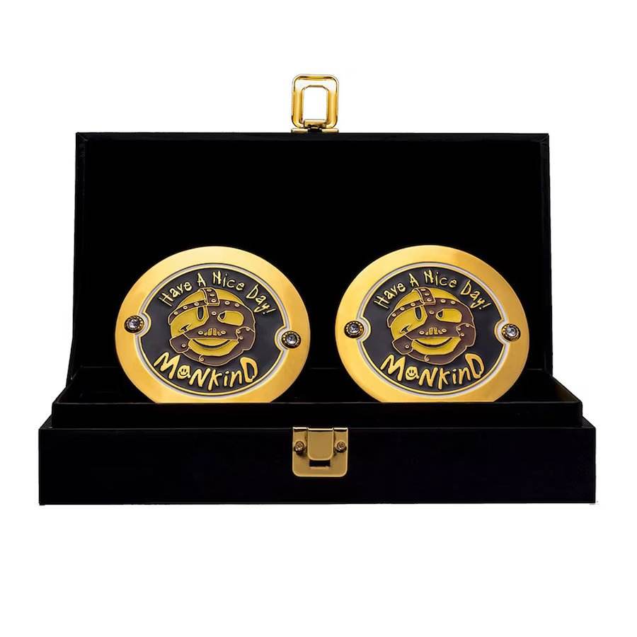 Mick Foley Championship Replica Side Plate Box Set Championship Belt WWF Belt
