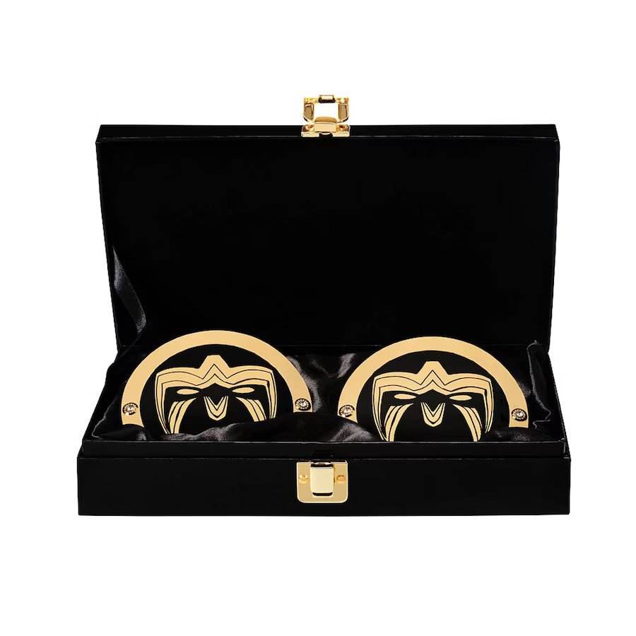 The Ultimate Warrior Championship Replica Side Plate Box Set Championship Belt WWF Belt