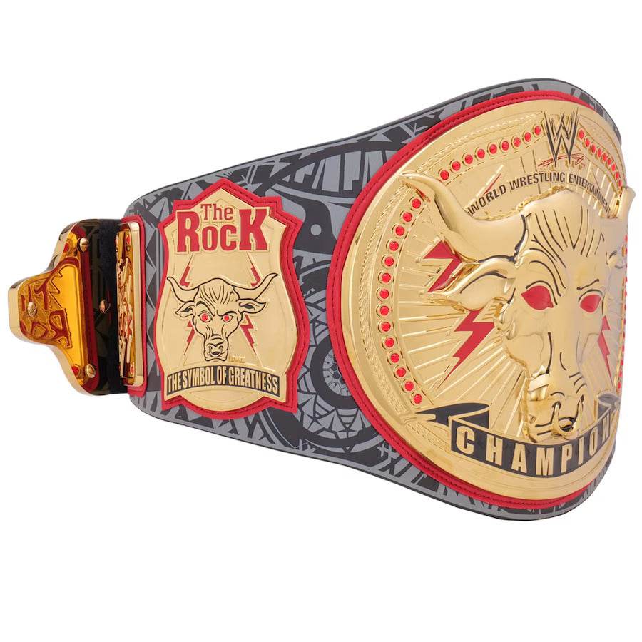 WWE The Rock Signature Series Replica Title Belt Championship Belt WWF Belt