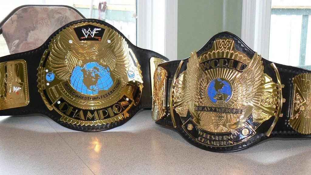 Big Eagle belt vs Winged Eagle - WWF Belt