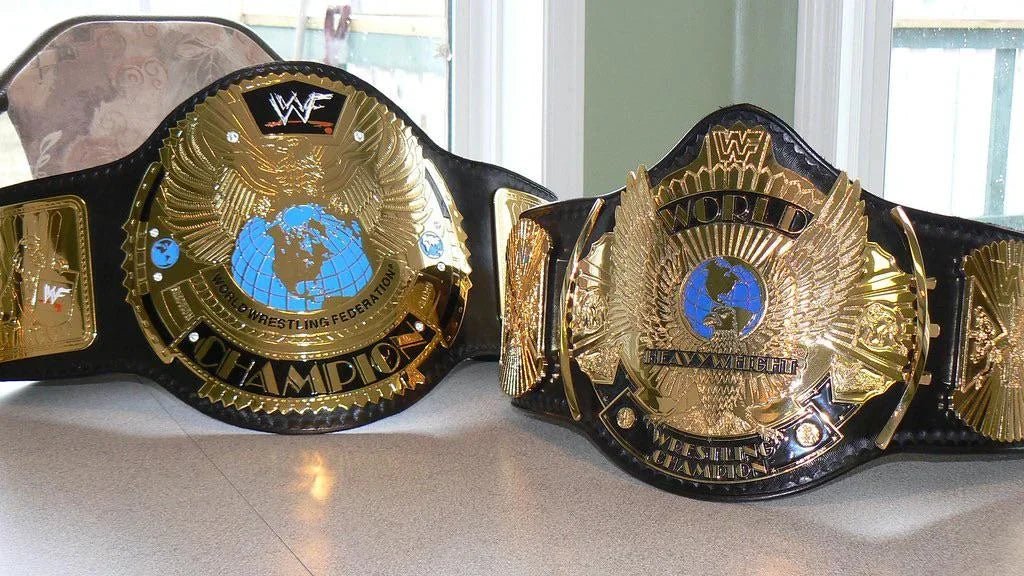 Big Eagle belt vs Winged Eagle - WWF Belt
