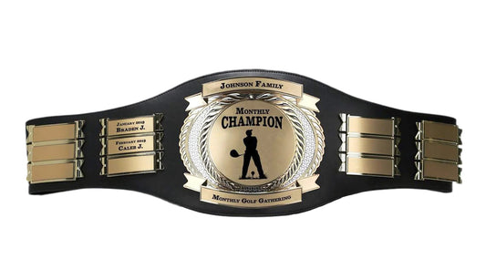 History of the Golf Championship Belt - WWF Belt