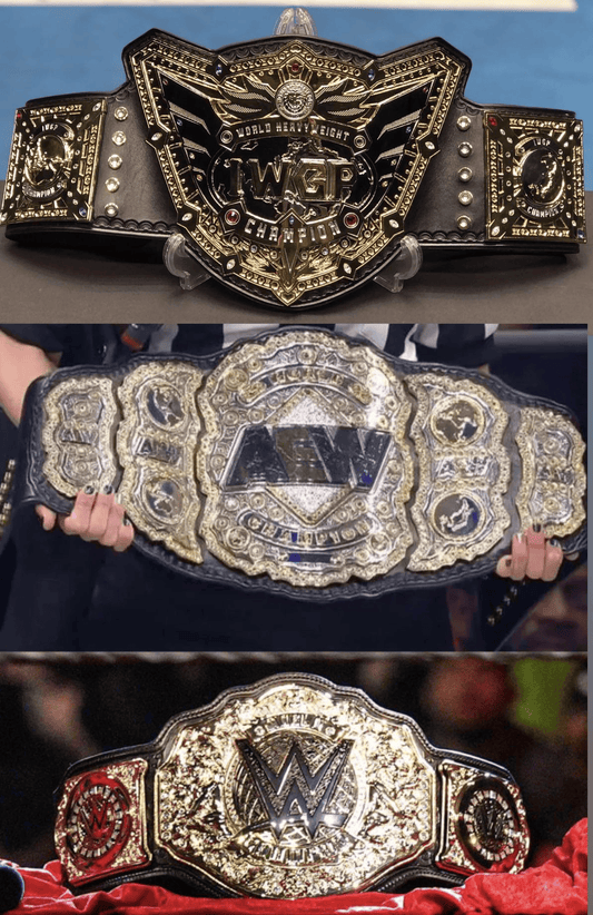 NJPW Belts vs AEW/WWE Comparisons - WWF Belt